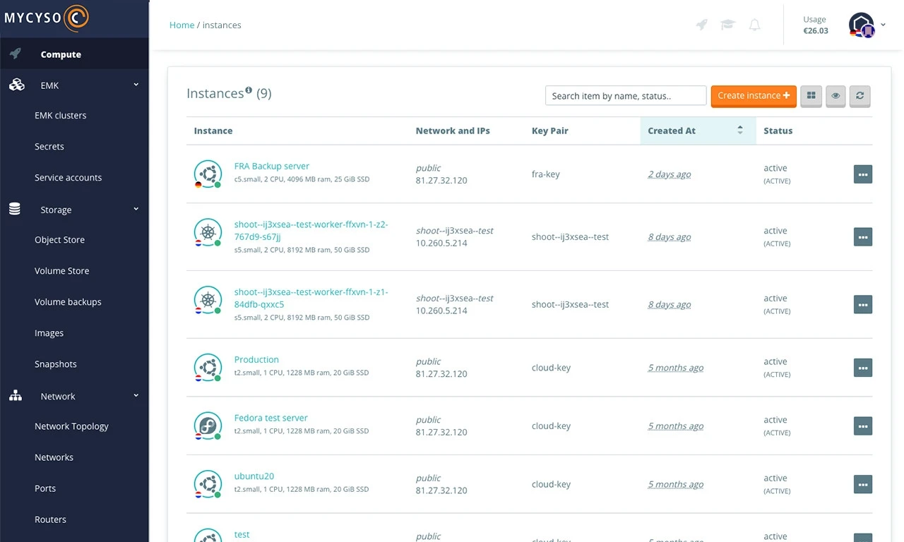 European Cloud Provider